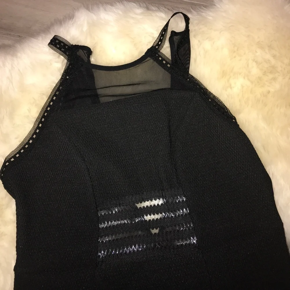 NWT Topshop Bodycon Black Sleeveless Dress US 8 - Picture 2 of 5